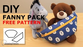 DIY Simple Fanny Pack - small size | Waist Bag Sewing Free Pattern sewingtimes