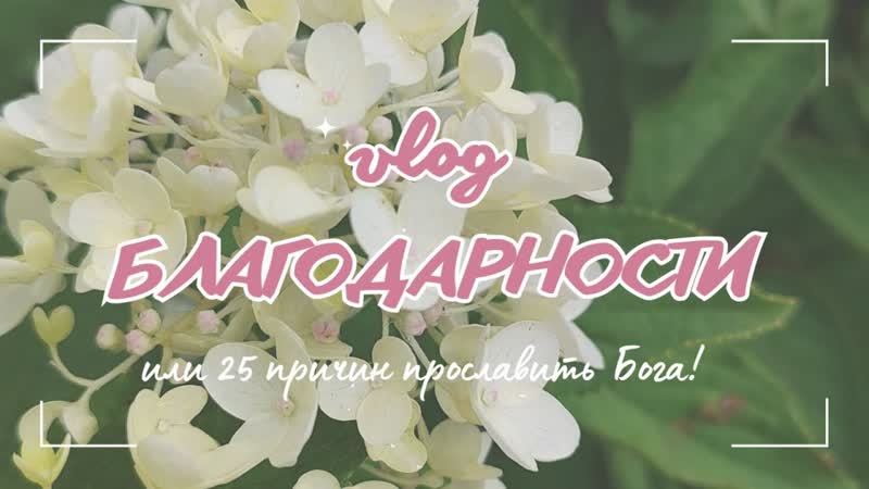 ВЛОГ БЛАГОДАРНОСТИ 25 ПРИЧИН ПРОСЛАВИТЬ