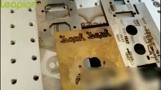 Leapion 50W fiber marker cutter 0 5 0 8mm gold