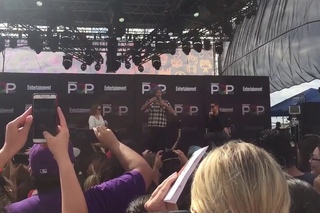 Jared Padalecki and Jensen Ackles imitate CSI Miami at #ewpopfest