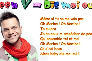 Keen'v - Dis moi oui (Marina) parole
